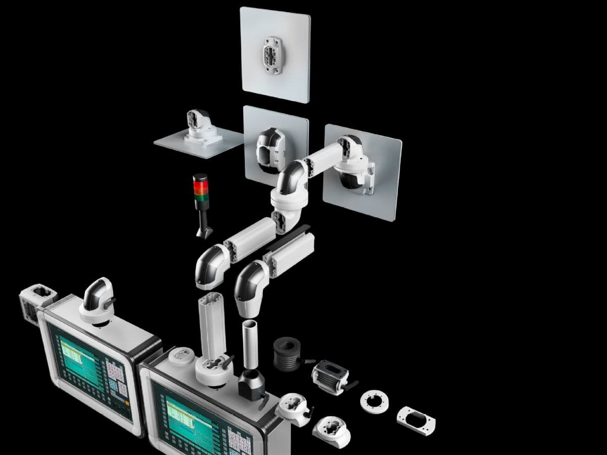 Enclosure Operator HMI & Sistem Lengan Penyangga Rittal (CP 60/120/180)